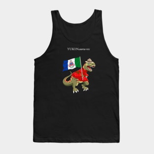 Clanosaurus Rex YUKONsaurus rex Yukon Canada Flag Tyrannosaurus Rex Tank Top